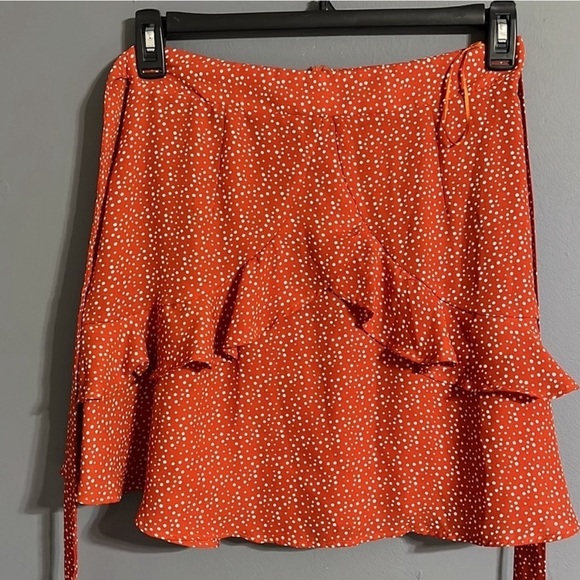 Altar'd State Dresses & Skirts - Altar'd State Burt orange polkadot skirt size small (28 waist)